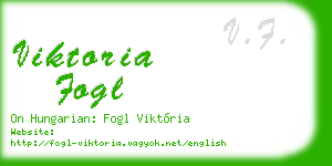 viktoria fogl business card