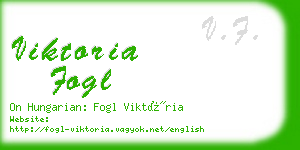 viktoria fogl business card